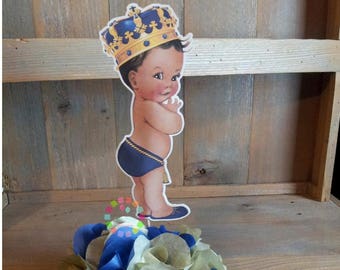 Royal Prince baby Centerpiece / DIY kit / Royal baby shower / Blue Royal party / Royal party / prince baby shower / Royal Prince baby