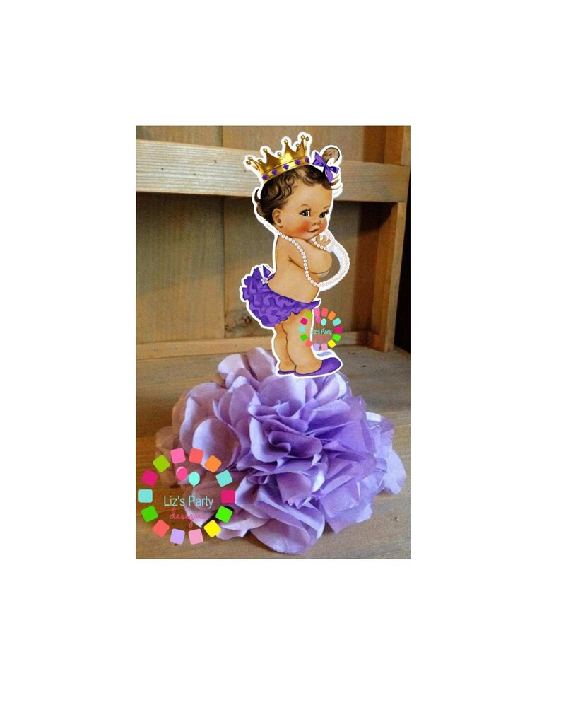 Princess centerpiece Purple Princess Princess baby shower DIY Centerpiece KIT Baby shower centerpieces Baby party Royal