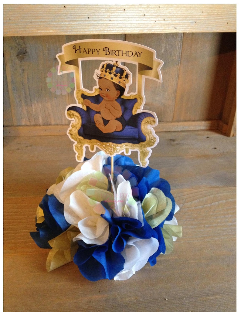 Royal Prince Centerpiece Royal Prince Baby Shower Decoration Etsy