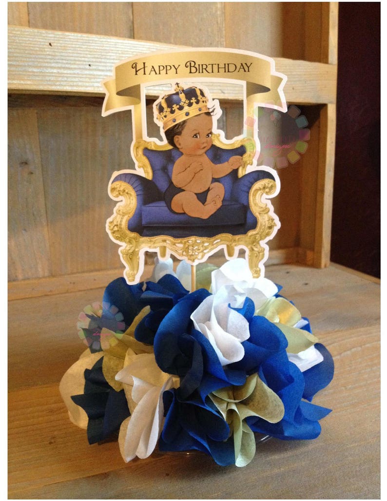 diy royal baby shower centerpieces