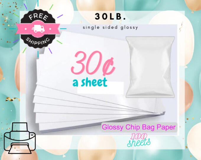 Chip Bag Paper, Glossy Chip Bag Paper, Chip Bags Custom, Chip Bags