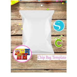 Chip Bag Template Silhouette Studio FILE Chip Bag FILE Chip - Etsy