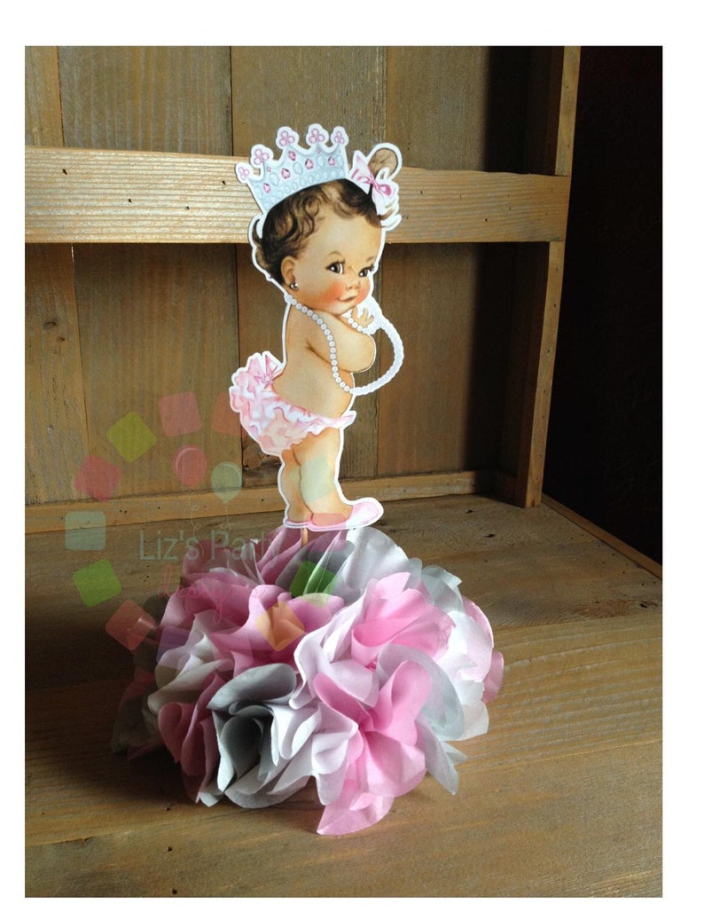 Pink Baby DIY Centerpiece Kit / Pink Centerpiece / Pink Baby / Etsy