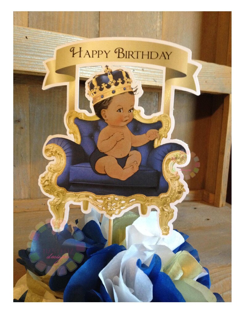 Royal Prince Centerpiece Royal Prince Baby Shower Decoration Etsy