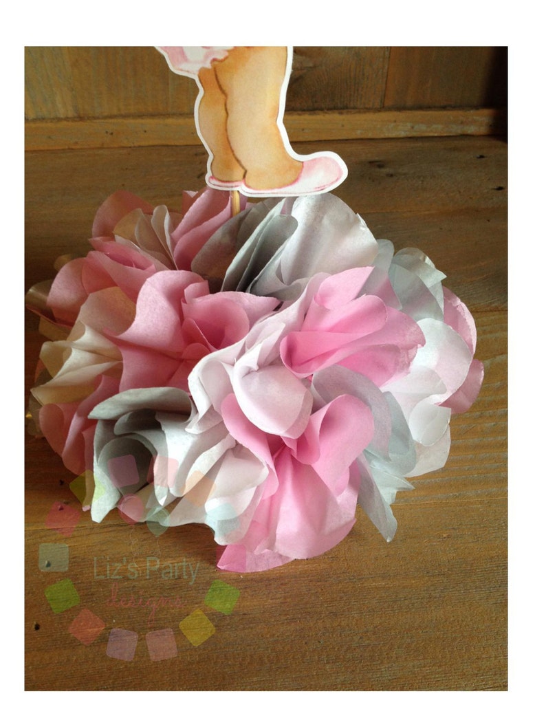 Pink Baby DIY Centerpiece Kit / Pink Centerpiece / Pink Baby / Etsy