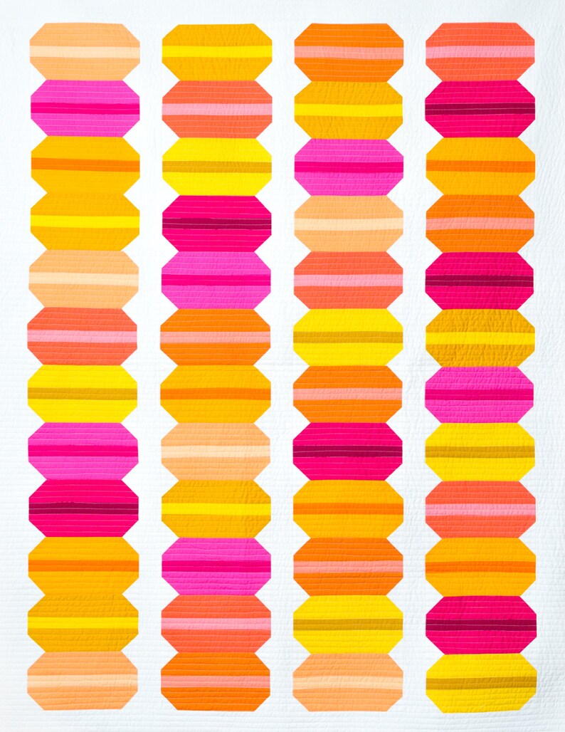 French Macaron Quilt Pattern Etsy