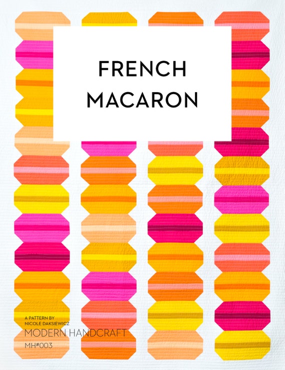 French Macaron Quilt Pattern Etsy