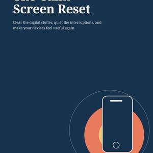 Le guide « Réinitialisation du calme devant l’écran », un ebook PDF de 7 jours pour désencombrer son écran, un guide de détox numérique pour téléphone, un cahier d’exercices avec outil de suivi pour réduire le temps passé devant les écrans