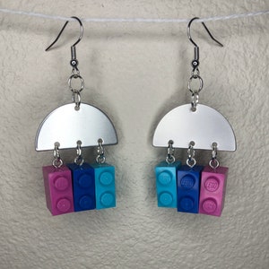 1x2 Dangle Brick Earrings
