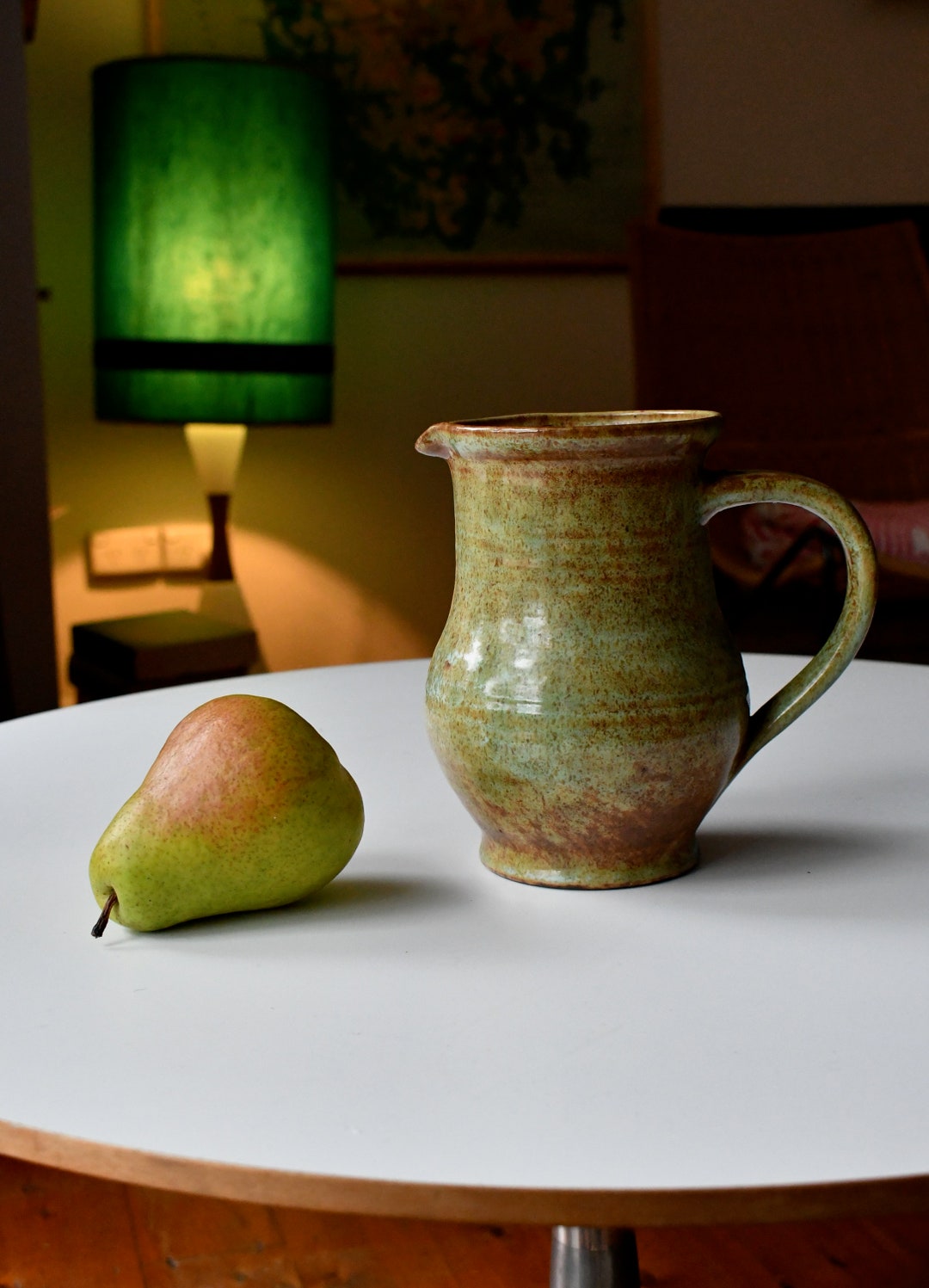 Vintage Studio Pottery Stoneware Jug Signed Canberra Etsy