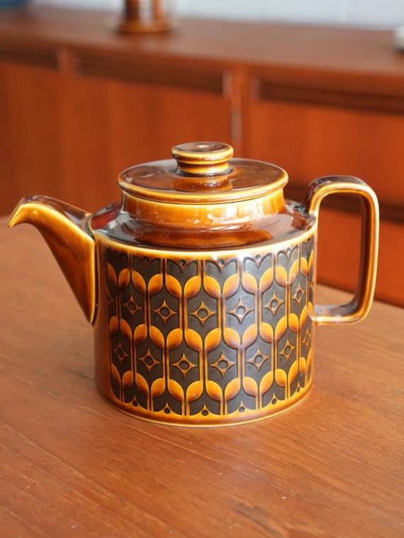 Hornsea Heirloom Autumn Brown Tea Pot by John Clappison, c1972