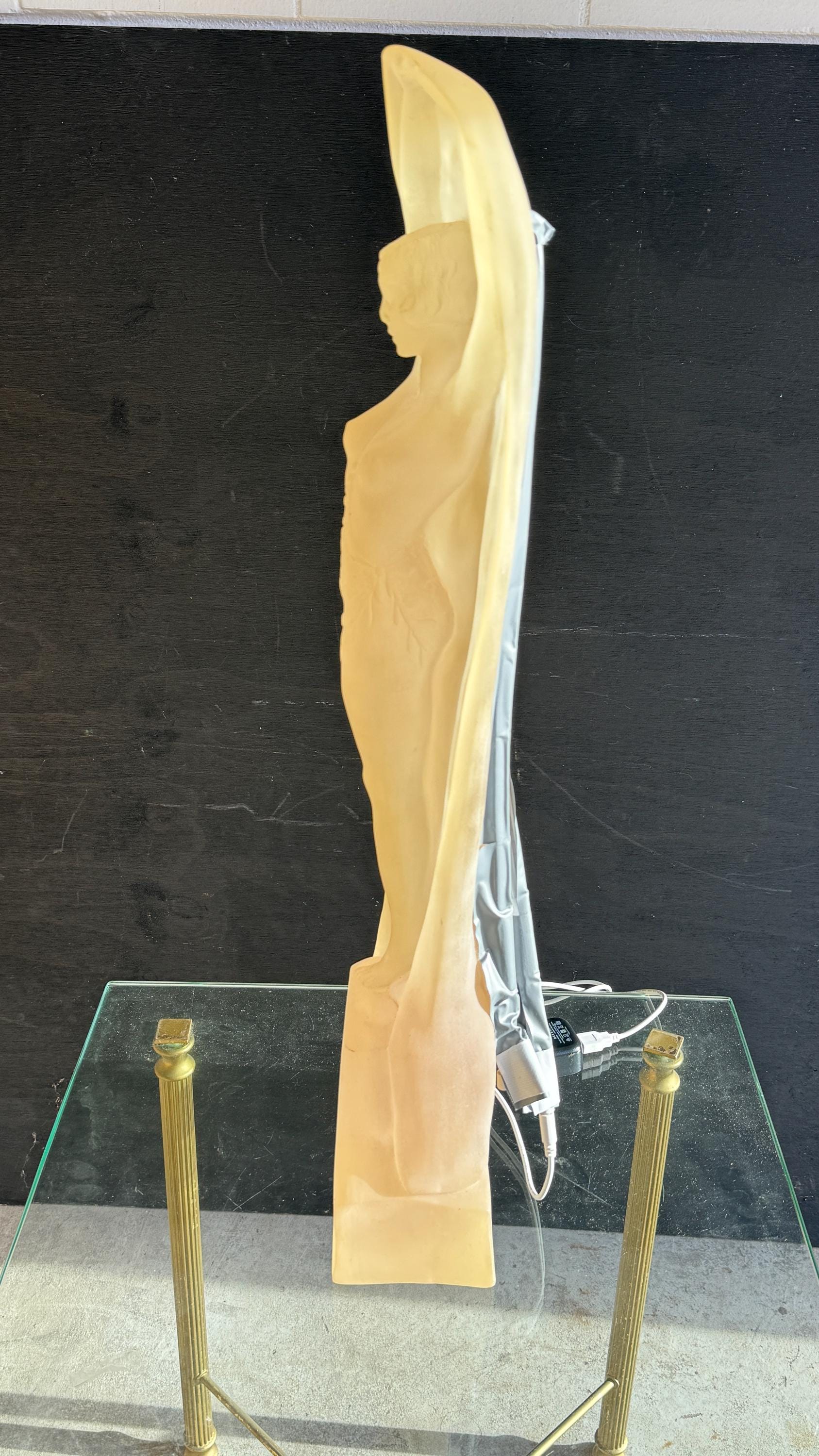 Art Deco Figure Italian Design Crystalite/ Light of A Woman Sculpture ...