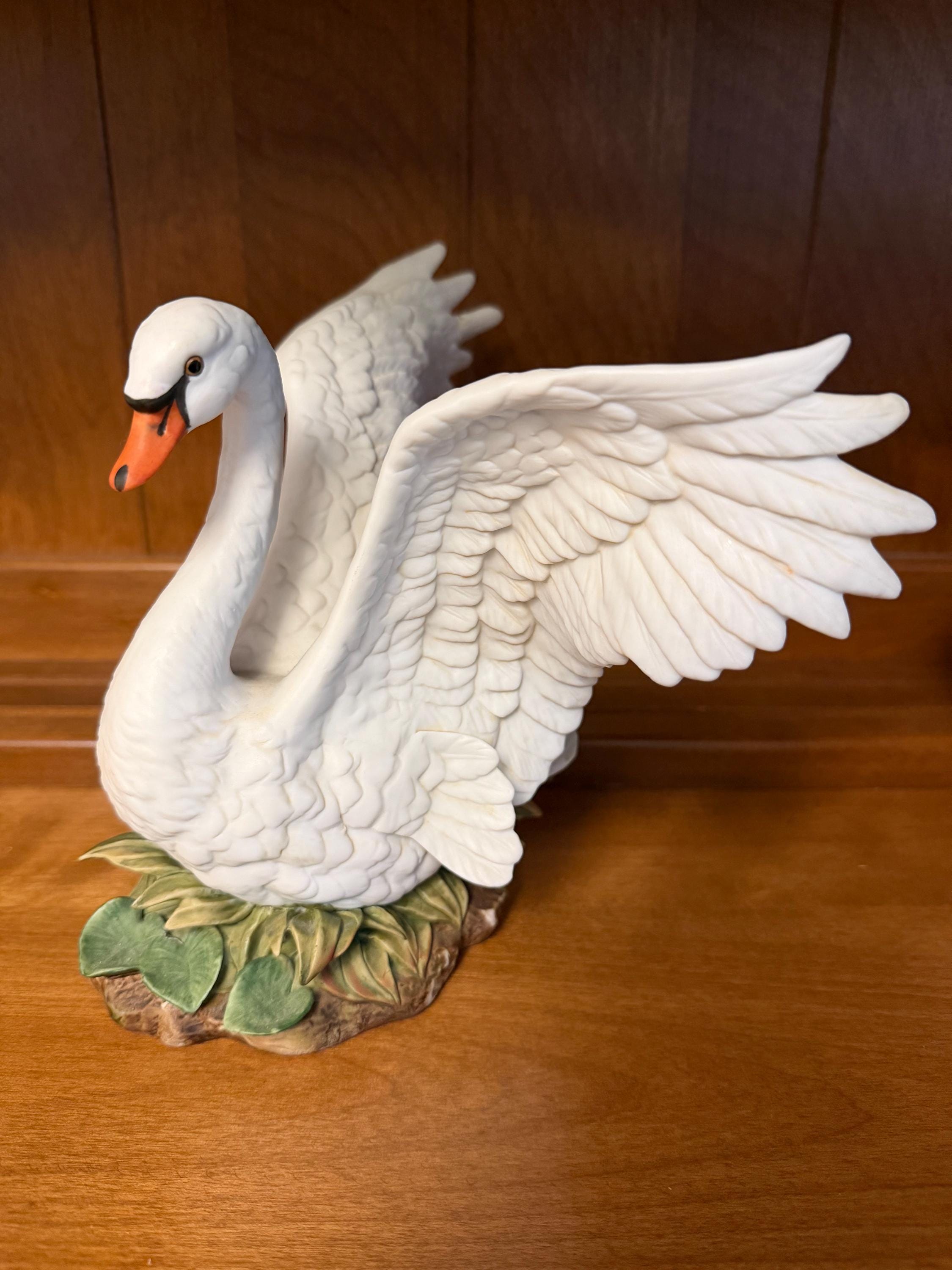 Vintage Porcelain Swan - Etsy