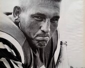 Johnny Unitas Indy Colts Royal Crown Cola Baltimore Colts QB Confident Super Bowl Winner NFL Winners. 13x10 Ready for Framing.