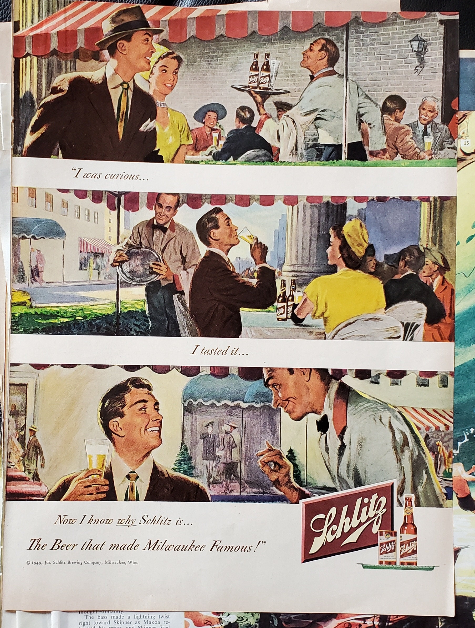 1948 Vintage ad shop Lucky Strike Cigarettes