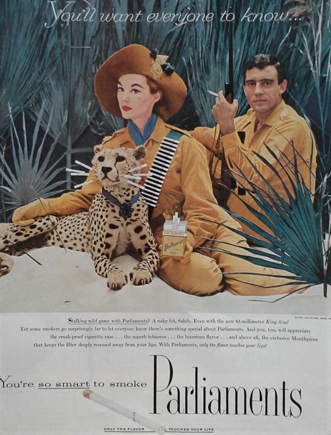 Safari Couple Cheetah Friendly Smoking Chesterfields Cheetah - Etsy