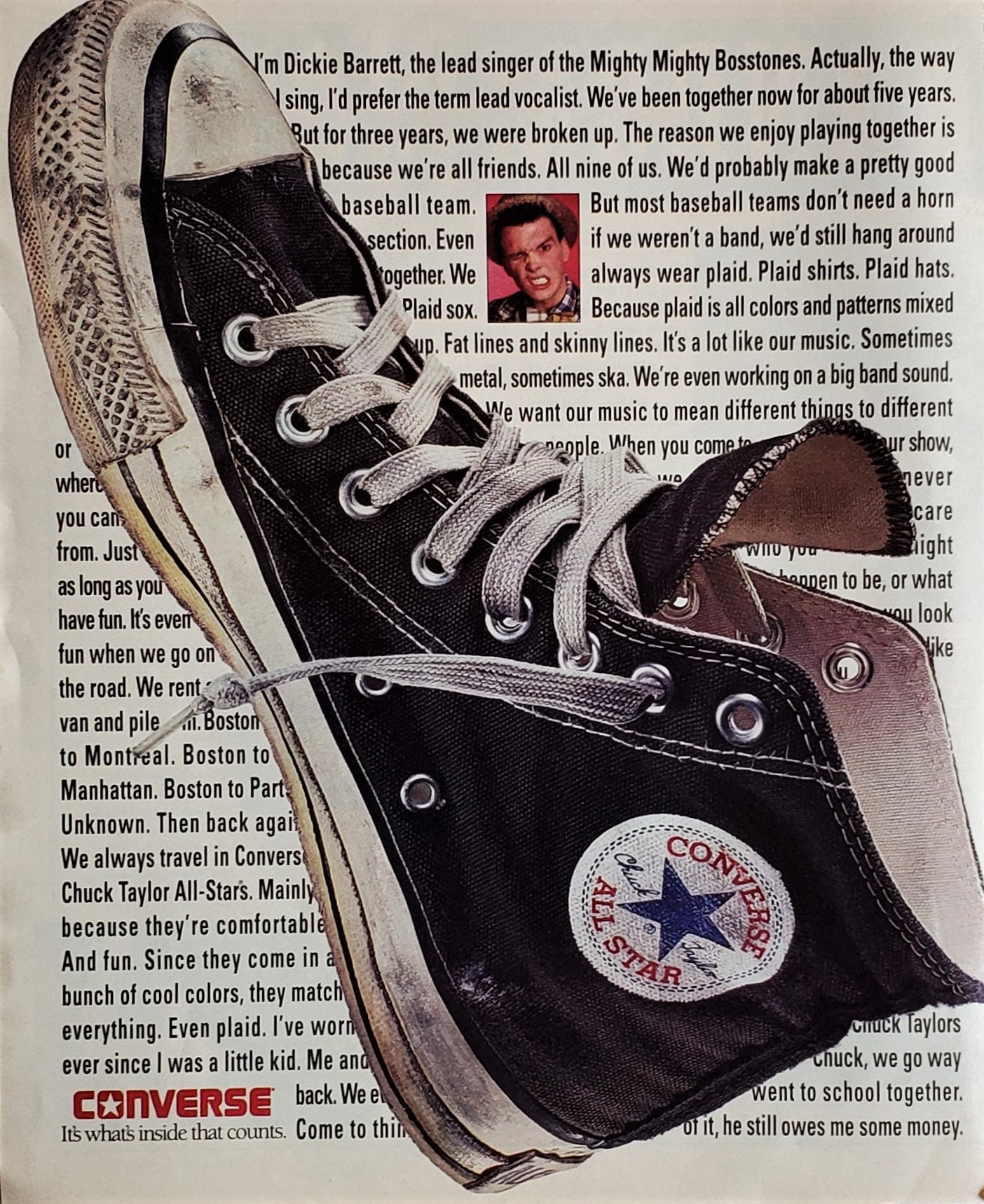 Vintage Converse Ad the Original Black Chuck Taylor All-stars - Etsy