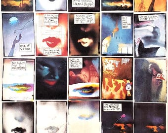 1991 MTV Lips Panel Art by Bill Sienkiewicz, Rolling Stone Magazine Ad