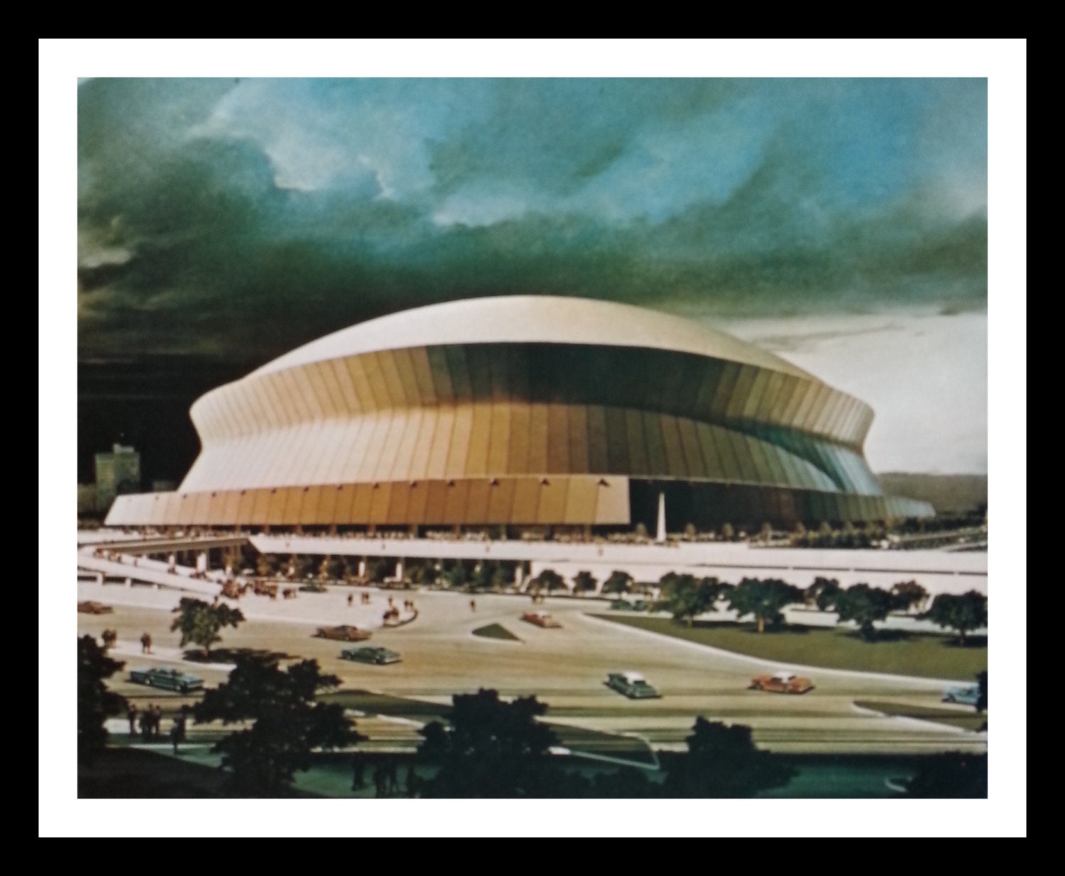 New Orleans LA Superdome Illustration. New Orleans Saints. Etsy