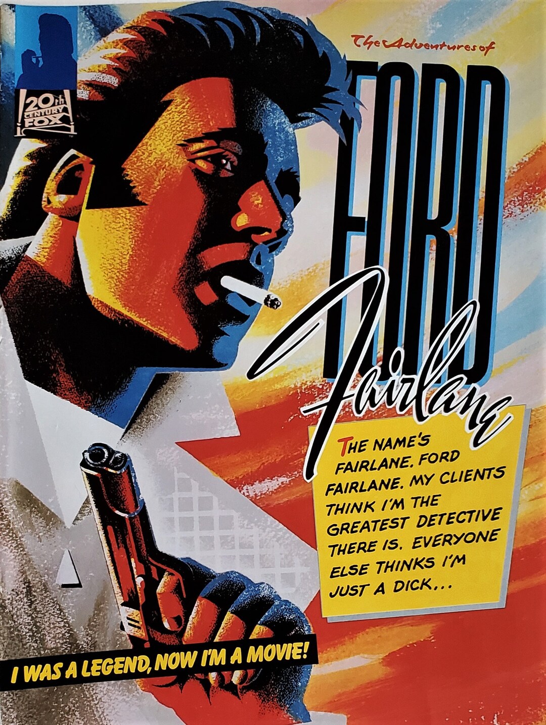Movie Poster Ad Andrew Dice Clay ford Fairlane Pullout Booklet Illust
