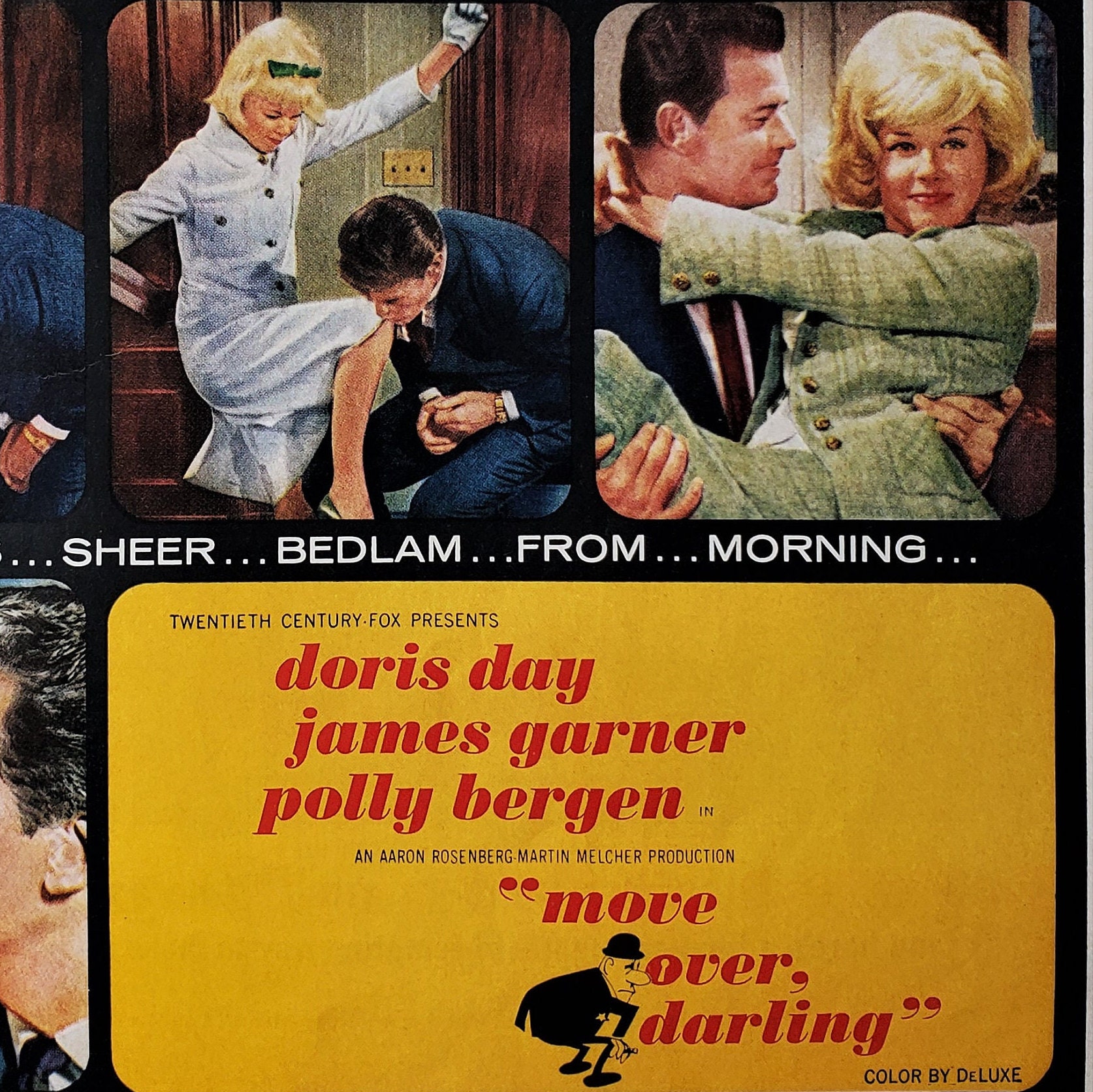 Doris Day Porn Captions - Buy Movie Poster Ad Doris Day James Garner 'move Over Online in India - Etsy