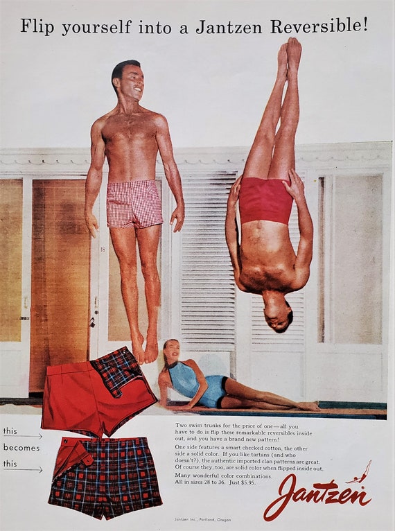 1950's mens swimwear