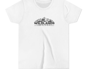 Wildlands bergpanter T-shirt voor jongeren | ontwerp voor natuuravontuur
