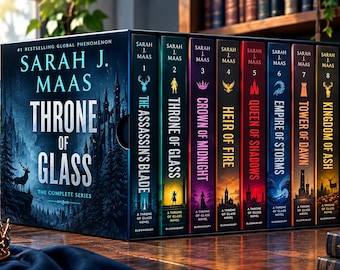 Throne of Glass 8-Book Set, Sarah J. Maas Fantasy Collection (Complete Series)