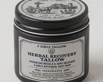 Herbal Recovery Whipped Tallow Balm | Cooling Post-Workout Body Balm | Handmade in Texas