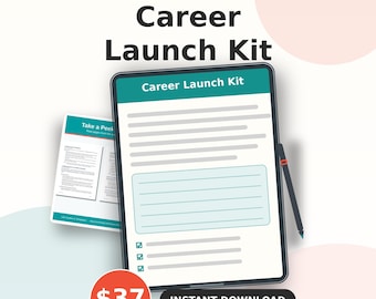 Resume Template and Cover Letter Kit | Job Application Tracker & Interview Prep Workbook PDF