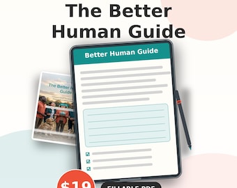 Personal Growth Workbook | Become a Better Person Self Improvement Planner PDF