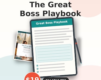 Leadership Development Workbook | New Manager Training & Team Building Guide PDF