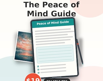End of Life Planner Printable | Will Preparation, Last Wishes & Estate Workbook PDF