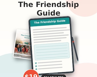 Friendship Workbook for Adults | Guide to Making Friends & Social Confidence PDF