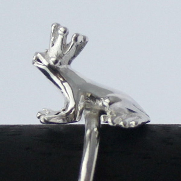 Frog Prince Ring - 925 sterling silver Romantic , Fairytale , magic Frog Prince Ring