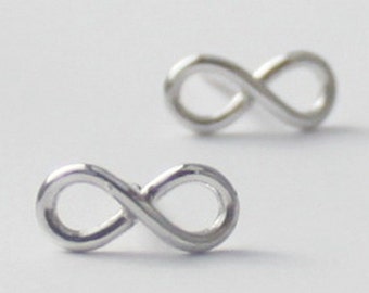 Infinity Earrings , 925 Sterling silver, inspirational Earrings