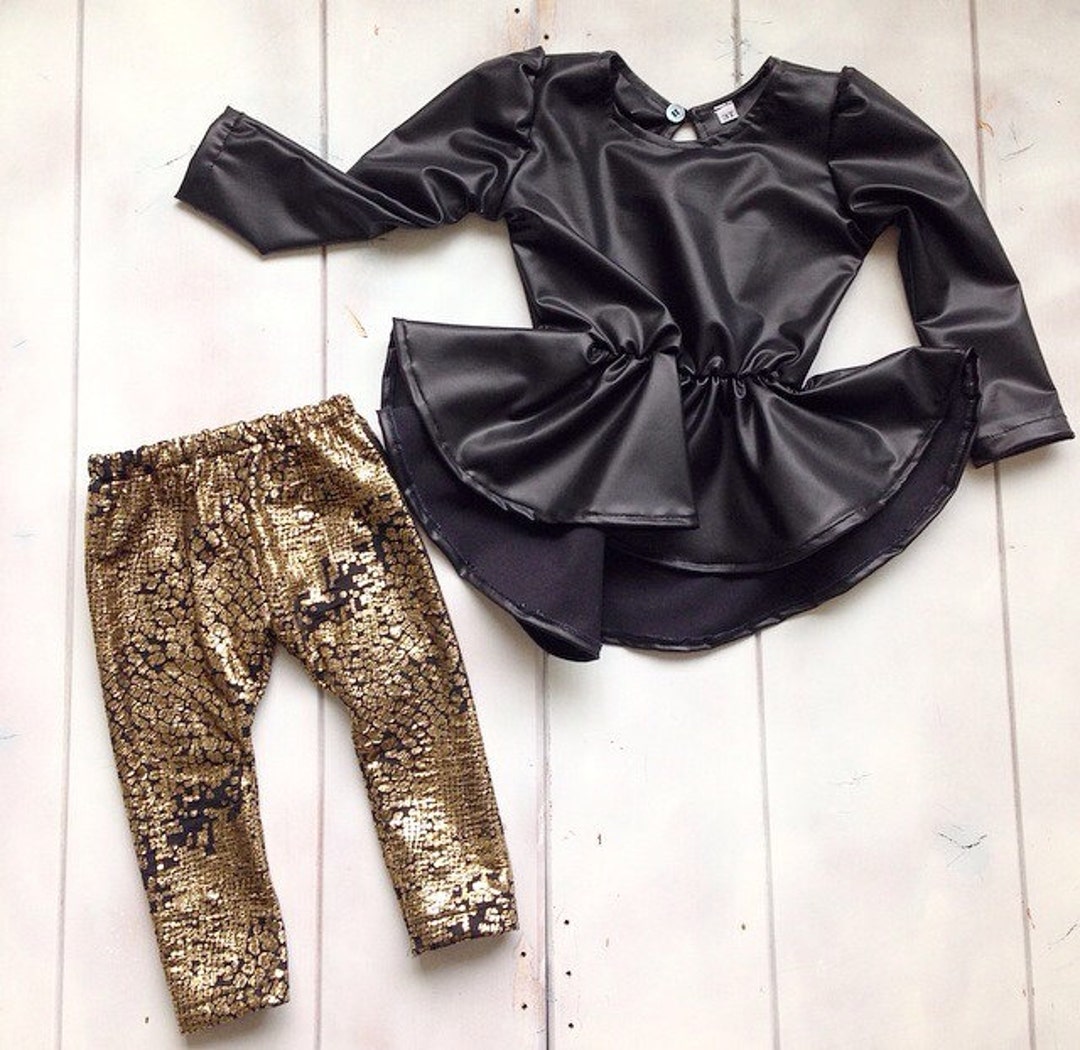 For The Girls Faux Suede Peplum Top (Camel)