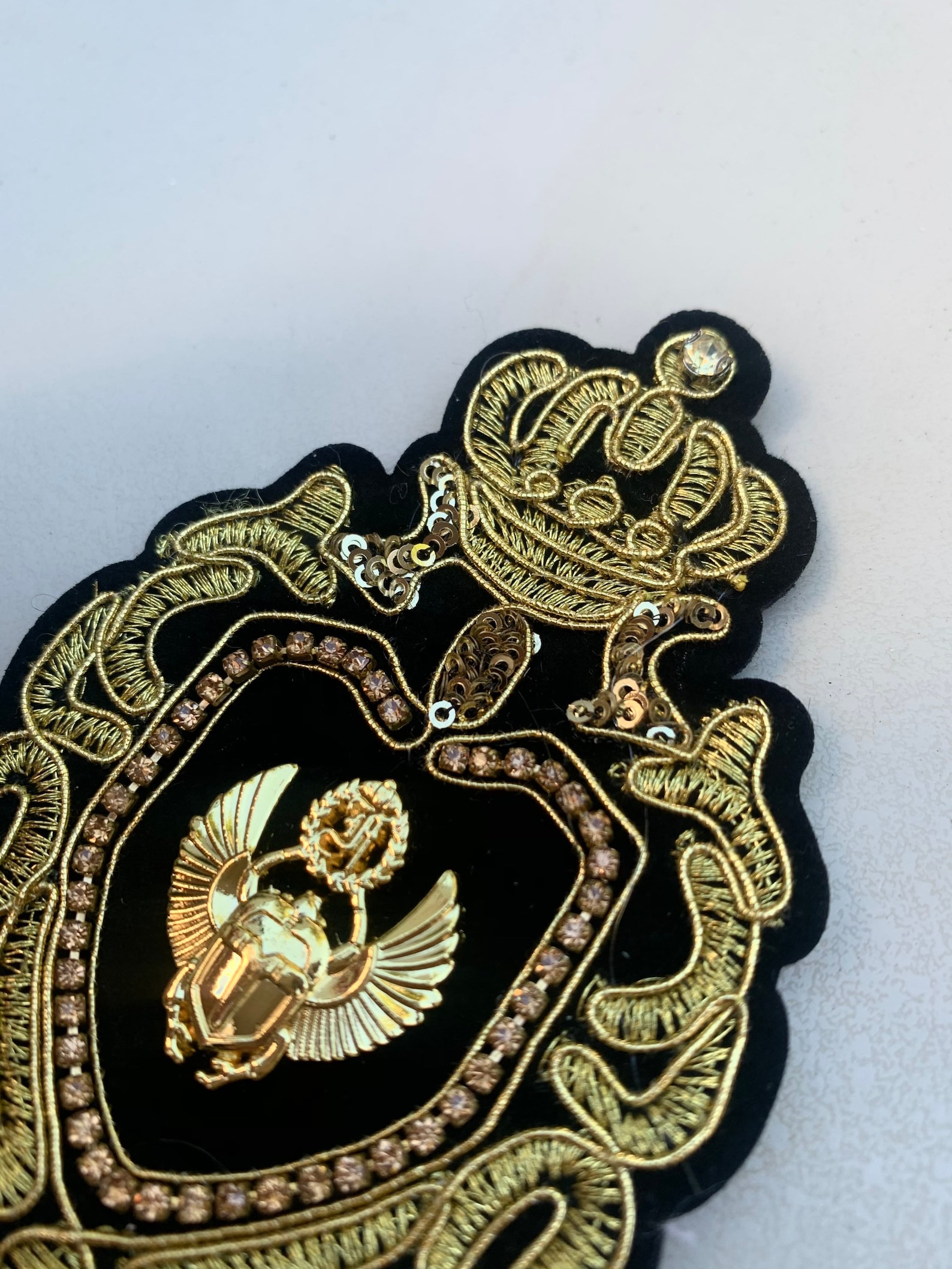 Gold Sew on Crown Patch Royal Patch Embellished Patchwork - Etsy