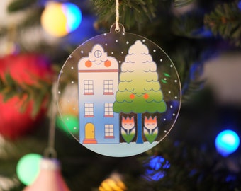 Dutch Dreamscape Limited Edition Ornament | Holland Christmas Decoration | Kawaii Ornament