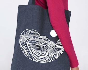 Dune Recycled Tote | Hand Screen Printed with Eco Friendly Inks