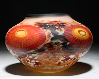 Honey Crimson Sun Burst low bowl