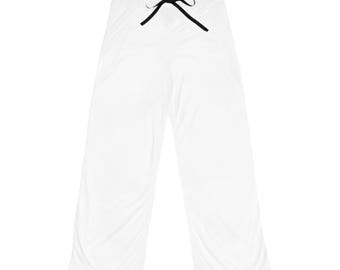 Retro 'Juicy' Stars Pajama Pants | Navy Red White Pattern