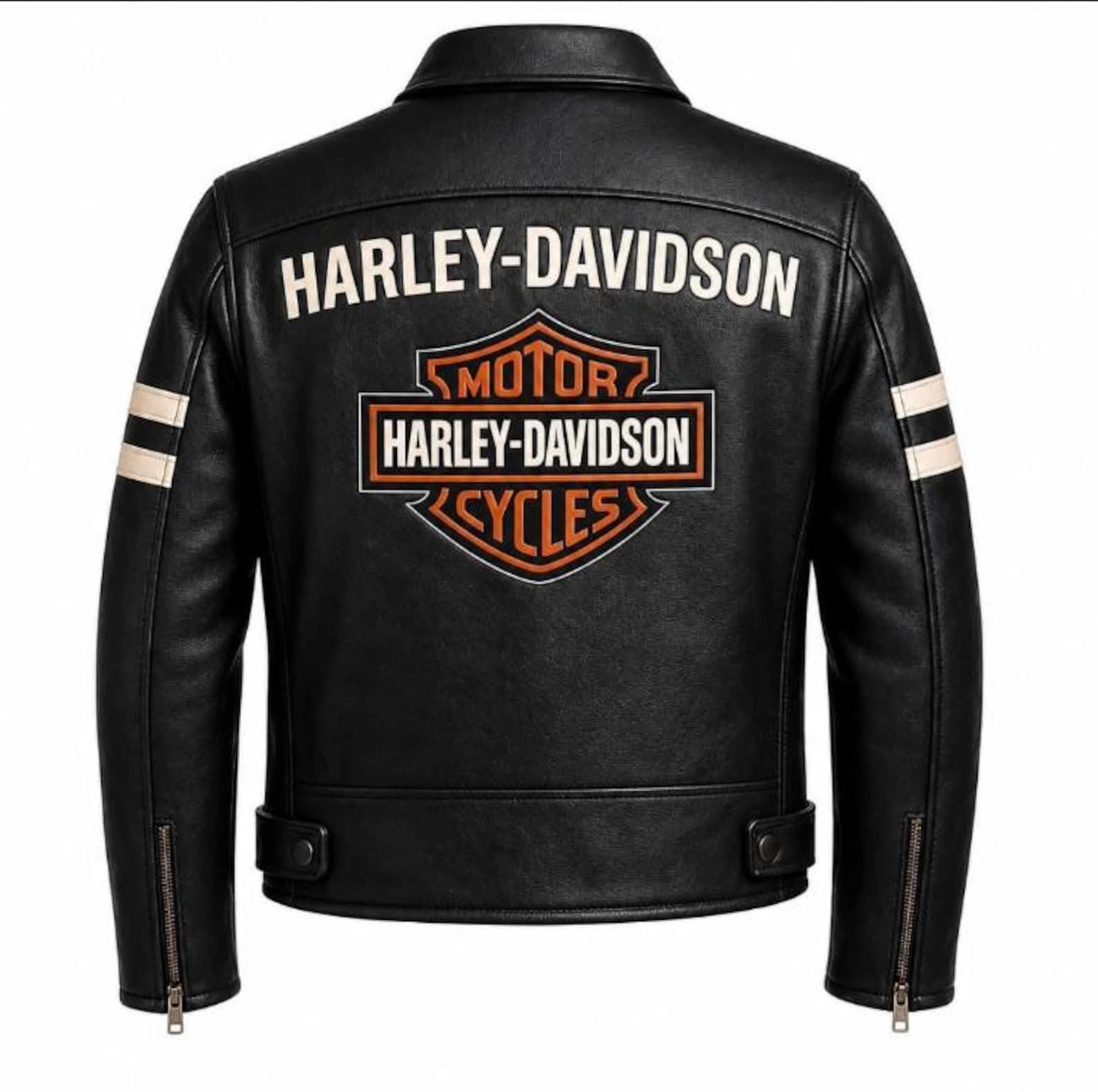 Harley Davidson Leather Jacket 3xl - Etsy