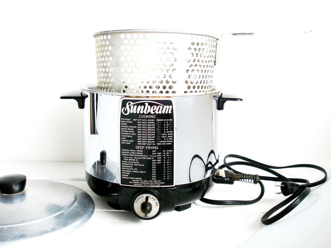 Vintage 1952 Sunbeam CF Cooker Deep Fryer Etsy