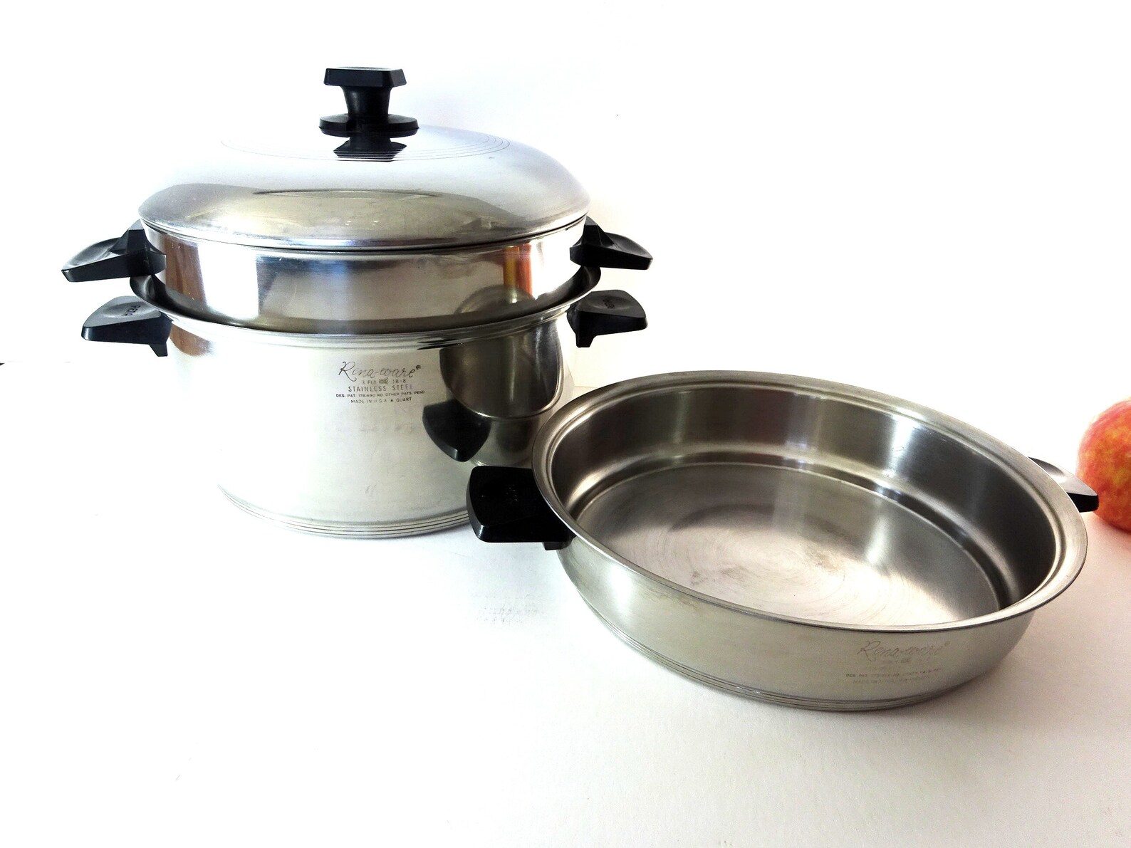 Vintage Rena Ware Cookware Large Skillet Stockpot Set Etsy