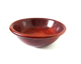 Vintage Australia Handmade Carved Rosewood Bowl