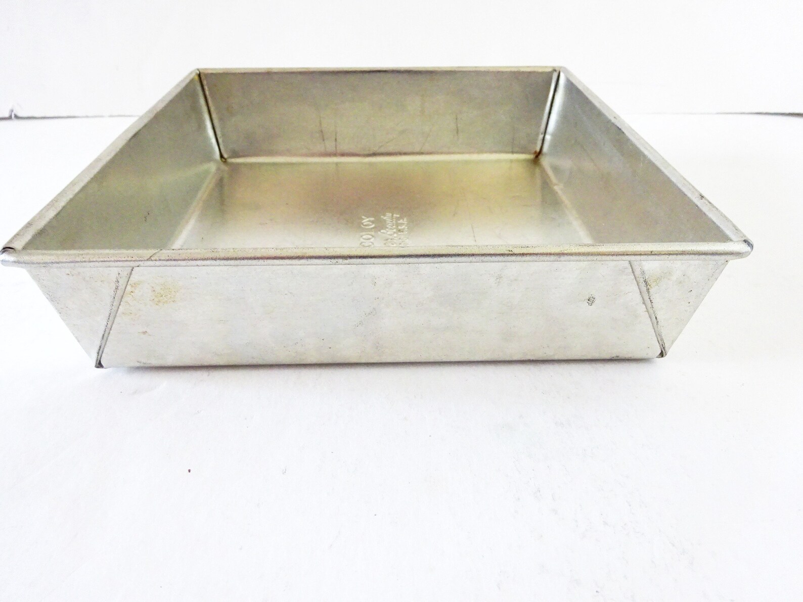Vintage Ekcoloy Silver Beauty USA Cake Bake Pan Etsy
