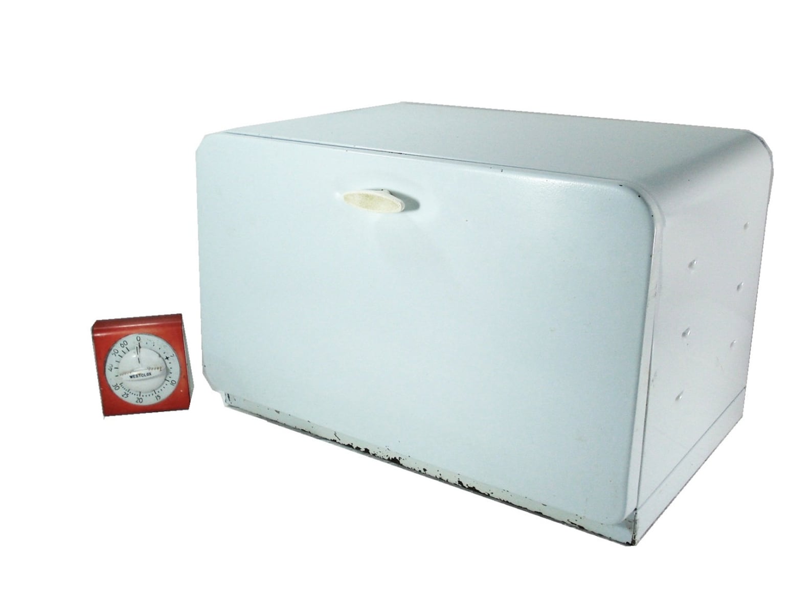 Vintage Bread Box Large KCO Canada White Metal Bread/Cake Box Etsy