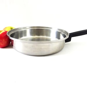 Vintage Elegance Tri Ply Stainless Steel Fry Pan