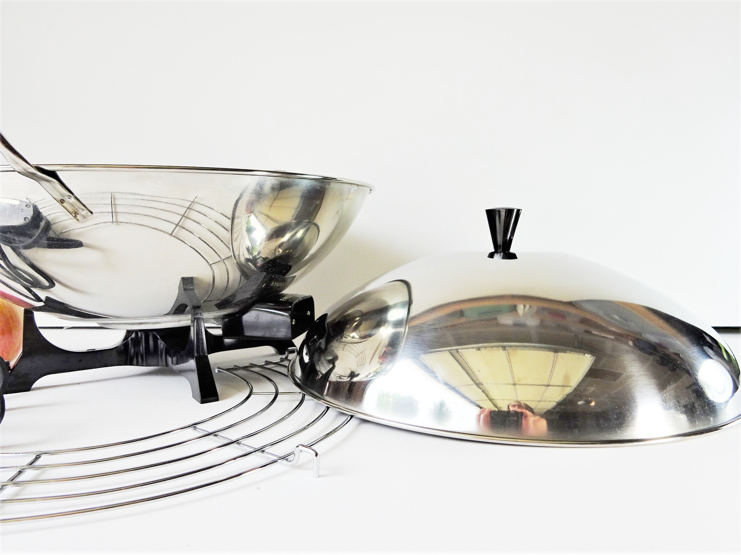 Vintage Farberware Model 303 Stainless Steel Electric Wok Etsy